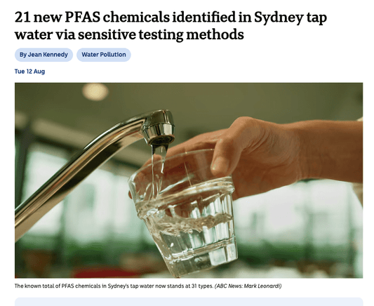 Understanding PFAS in Sydney’s Tap Water: What Recent Research Means for You - Hydroco